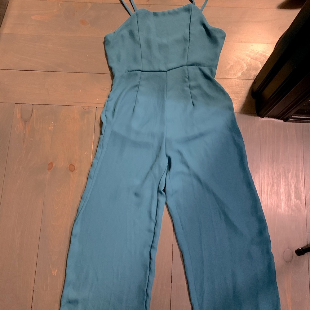 Teal jumpsuit